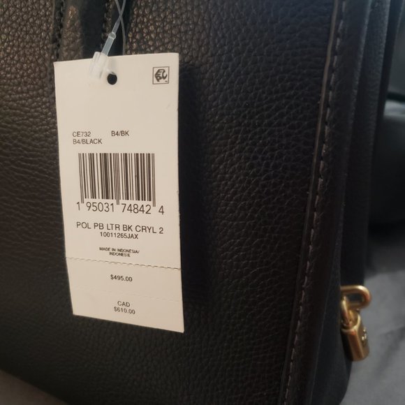 COACH: Brooke Carryall 28 in Brass/Black - Picture 9 of 9